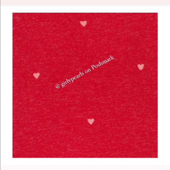 Buffalo Ladies’ Red Crew Neck Sweater Pink Hearts NEW ❤️💗 - Picture 7 of 10